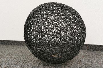 Bild von Drahtkugel pulverbeschichtet schwarzgrau ø 600 mm