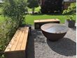 Bild von Holzlager mit Sitzauflage